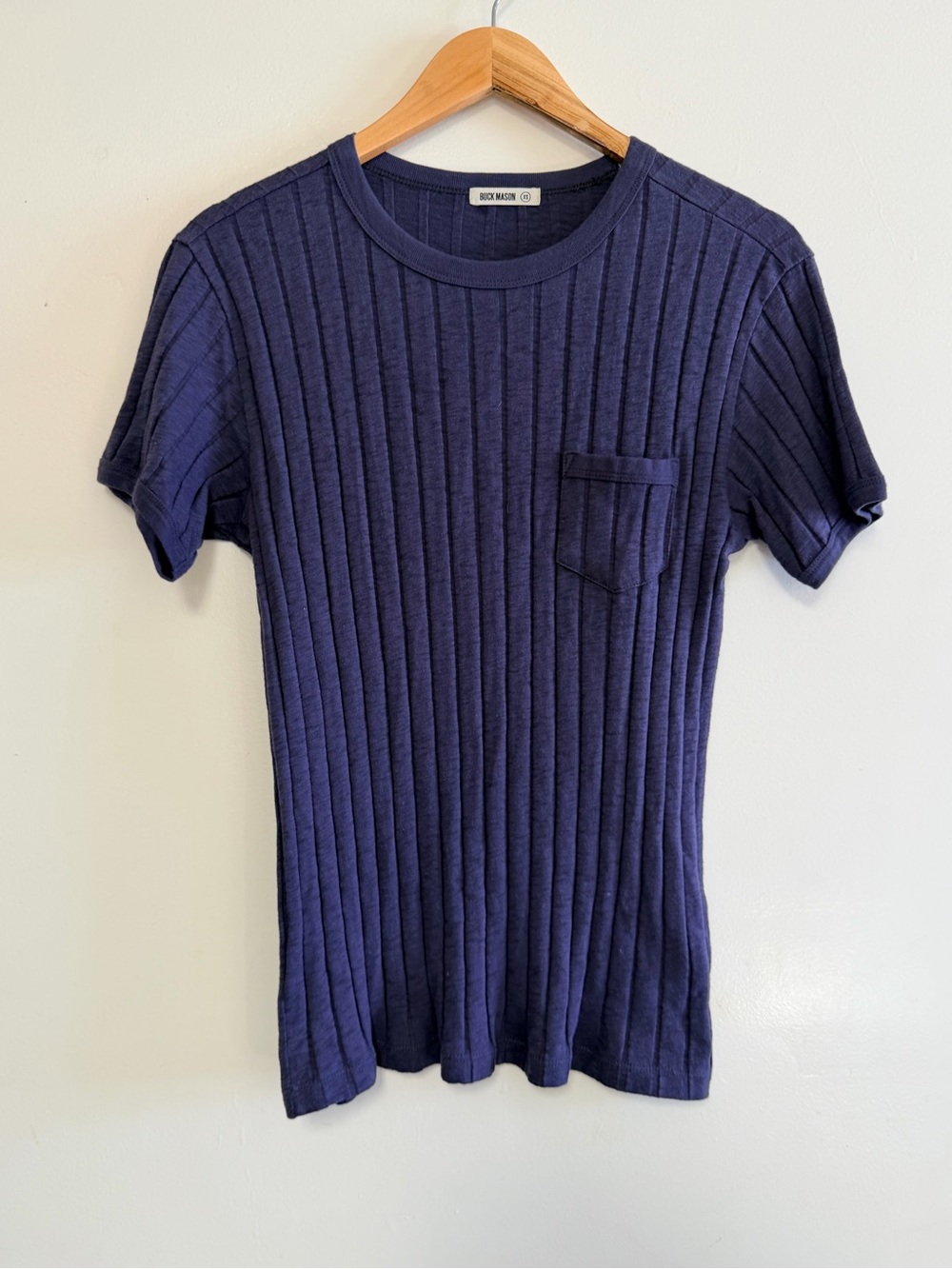 Buck Mason Blue/Purple Heathered Lightweight Short Sleeve T-Shirt XS